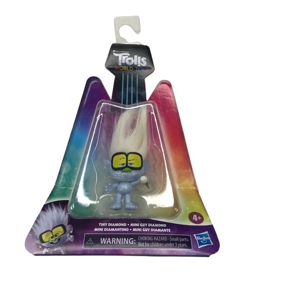 Trolls World Tour Tiny Diamond DJ Figure Hasbro Toys Dream Works New - Picture 1 of 6
